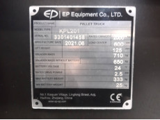 Transpaleta Electrica con plataforma mb forklift KPL201 (Litio) - 3299002 | Europea de Carretillas