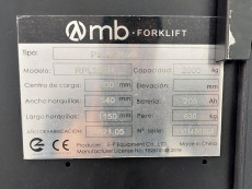 Transpaleta Electrica con plataforma mb forklift RPL201H (Litio) PESAJE RAVAS - 2929052 | Europea de Carretillas