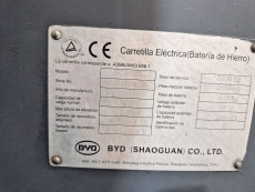 Carretilla Elevadora Electrica 3 ruedas byd ECB18B - 2264003 | Europea de Carretillas