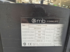 Transpaleta Electrica con plataforma mb forklift RPL201H (Litio) - 2929067 | Europea de Carretillas