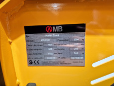 Transpaleta Electrica con plataforma mb forklift KPL201H (Litio) 24V 205Ah - 3822011 | Europea de Carretillas